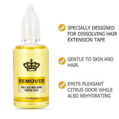 JOOYEAH remover applicator enables precise, mess-free use on wigs.