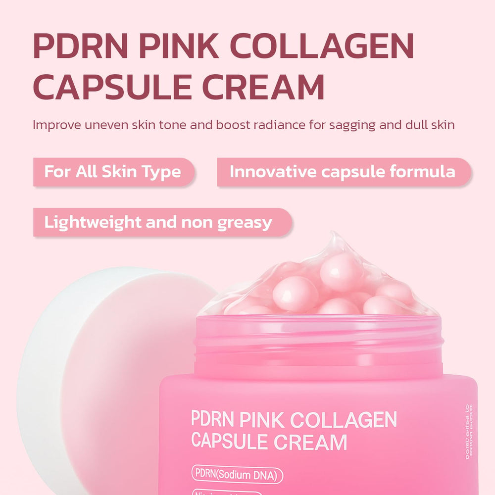 Jorceray pink capsules blended with gel for silky-smooth skin