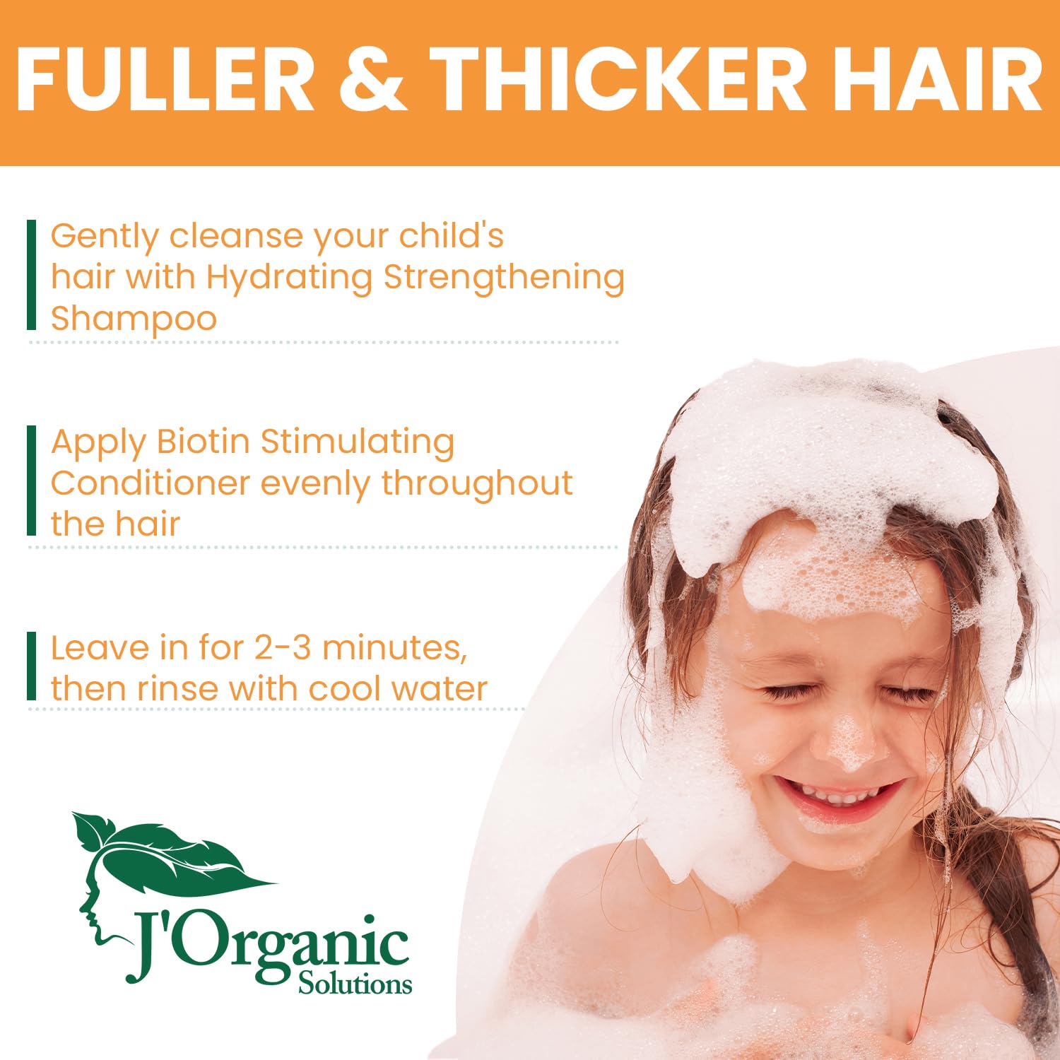 J'Organic Solutions Biotin Hydrating Conditioner label notes biotin and vitamin blend