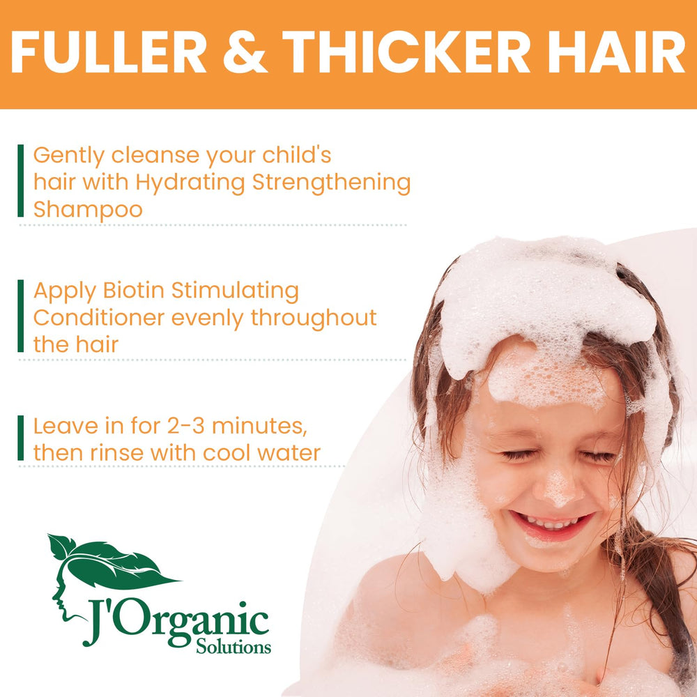 J'Organic Solutions Biotin Hydrating Conditioner label notes biotin and vitamin blend