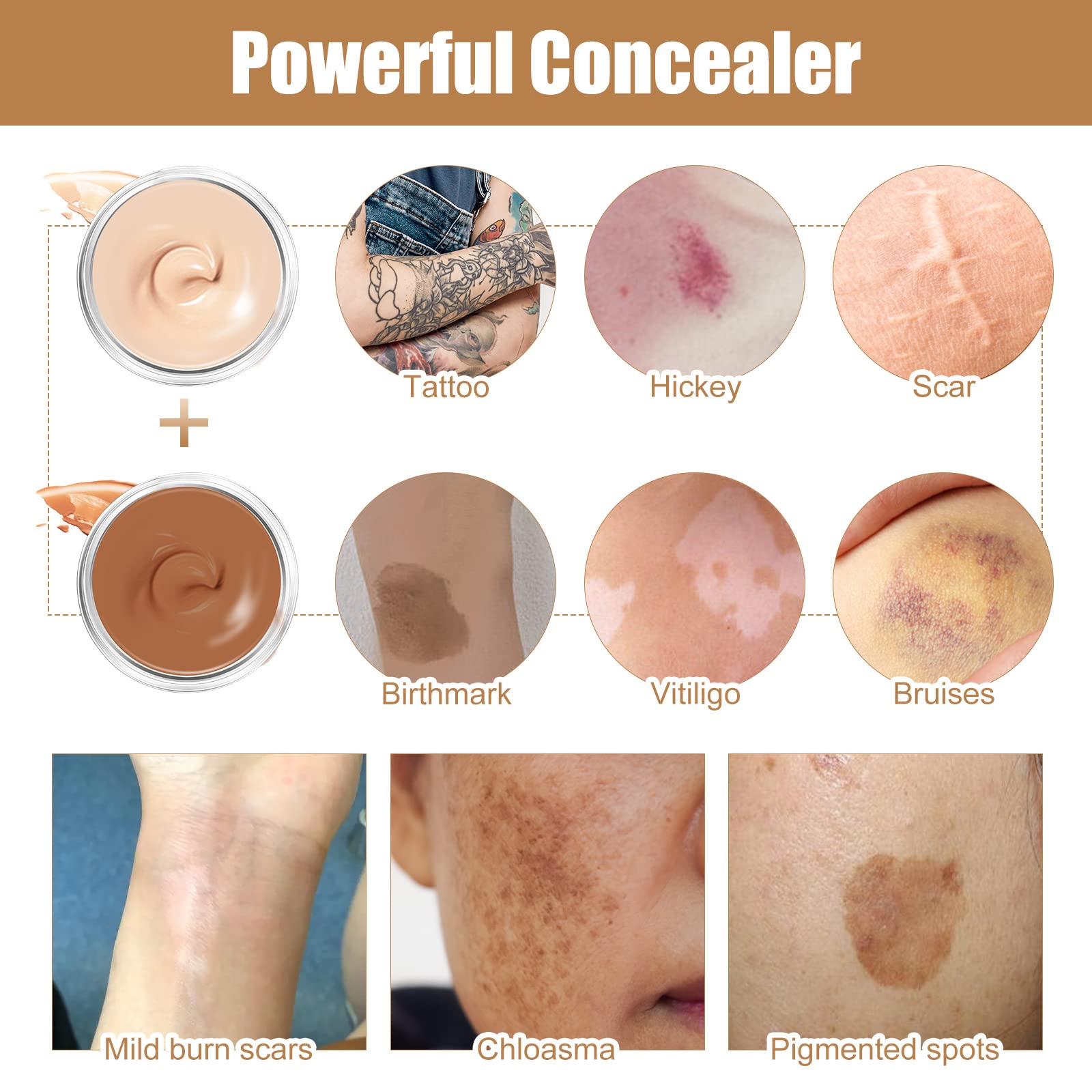 Josera Tattoo Cover Up waterproof and sweatproof formula on skin during activity.