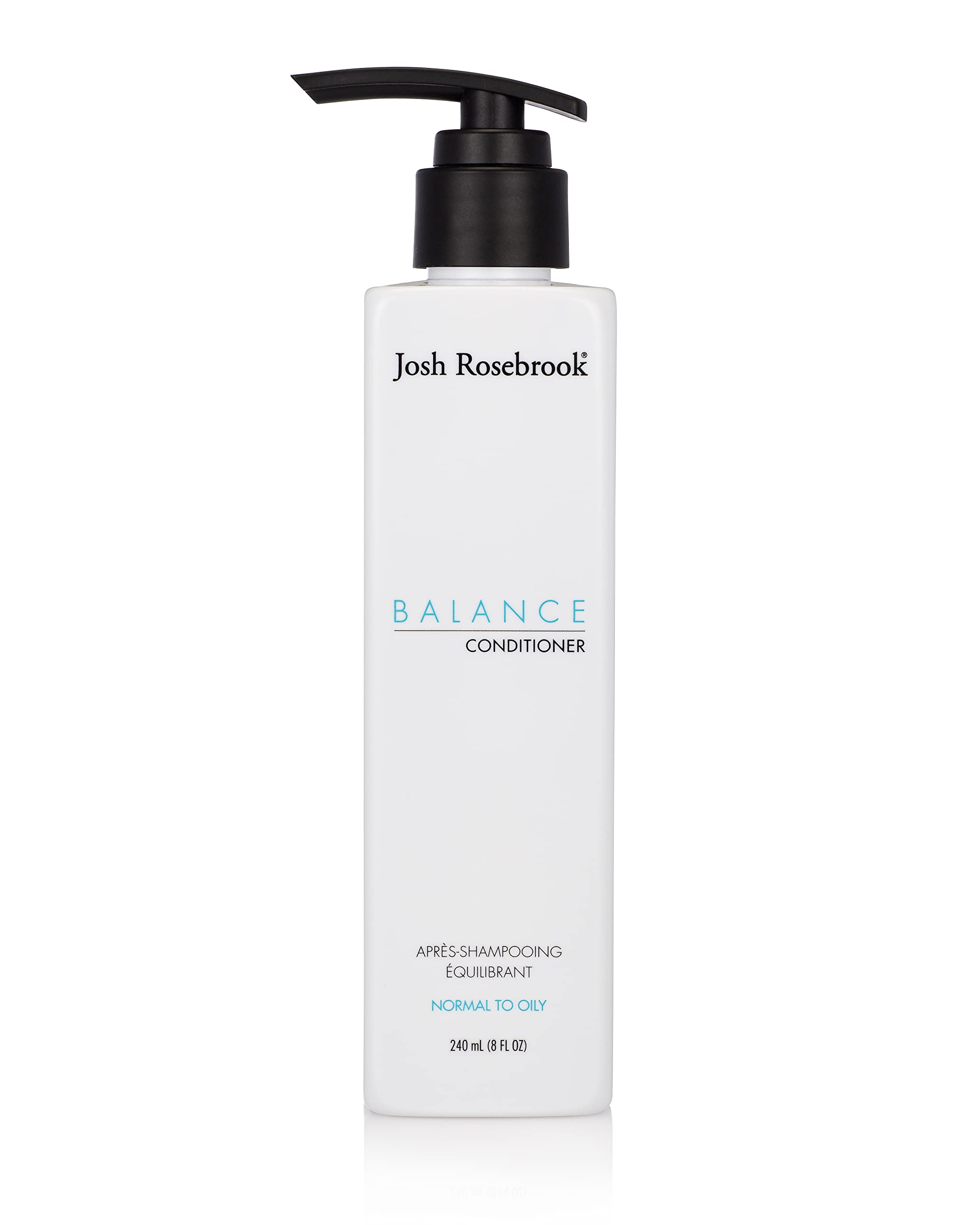 Josh Rosebrook Balance bottle pour shows easy, lightweight conditioning for all hair textures.