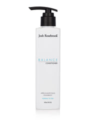Josh Rosebrook Balance bottle pour shows easy, lightweight conditioning for all hair textures.