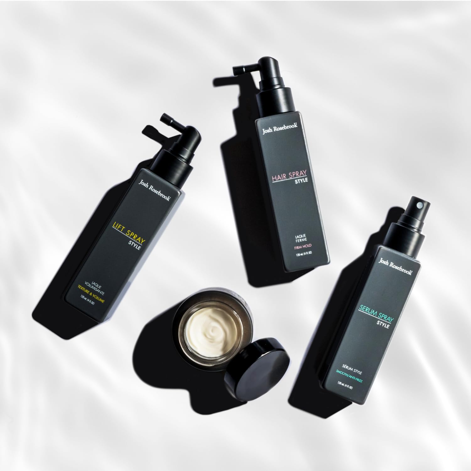 Josh Rosebrook Hair Spray Firm Hold botanicals deliver shine and scalp nourishment