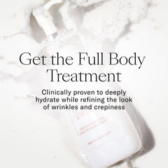 Josie Maran Argan Milk Body Serum texture closeup demonstrates fast absorption.