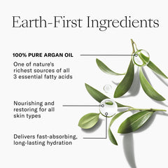 Josie Maran Pure Argan Milk texture demonstrating lightweight, hydrating serum ideal for dry skin.