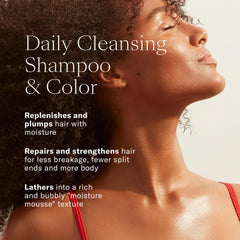 Josie Maran Love is in the Hair Kit conditioner butter jar provides rich moisture and soft strands
