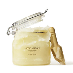 Josie Maran Sugar Scrub texture with argan oil exfoliates for smoother skin