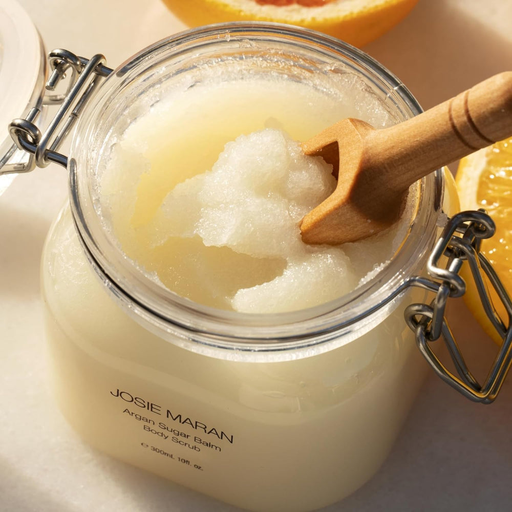 Spa-like self-care moment with Josie Maran sugar scrub