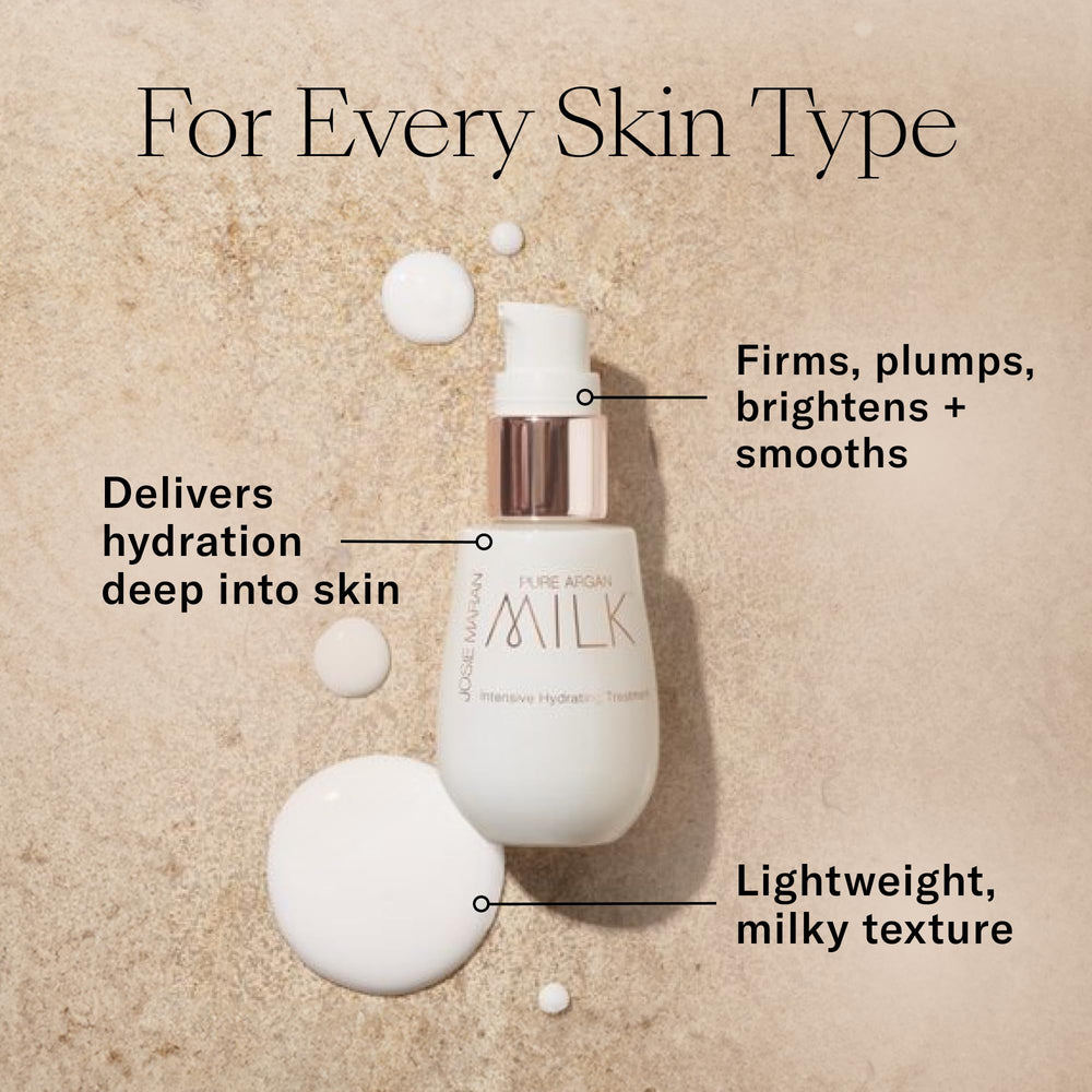 Josie Maran Triple Hydroxy Toner swatch showing gentle exfoliation