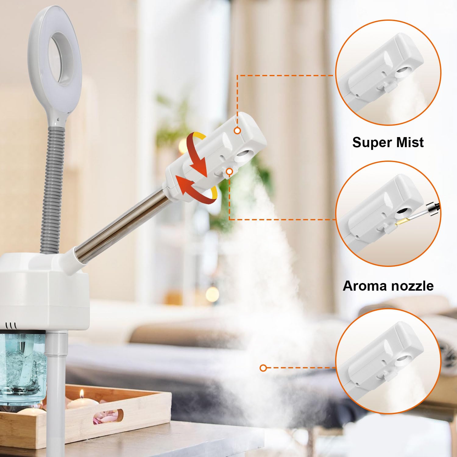 JOSTZHXIN Easy-move wheels design for quick re positioning in studio or home.