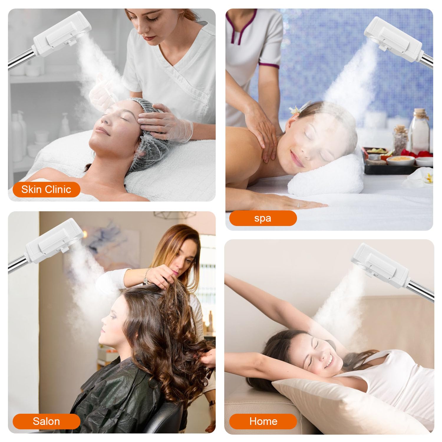JOSTZHXIN Ionic nano-spray emission for gentle steam and pore prep.