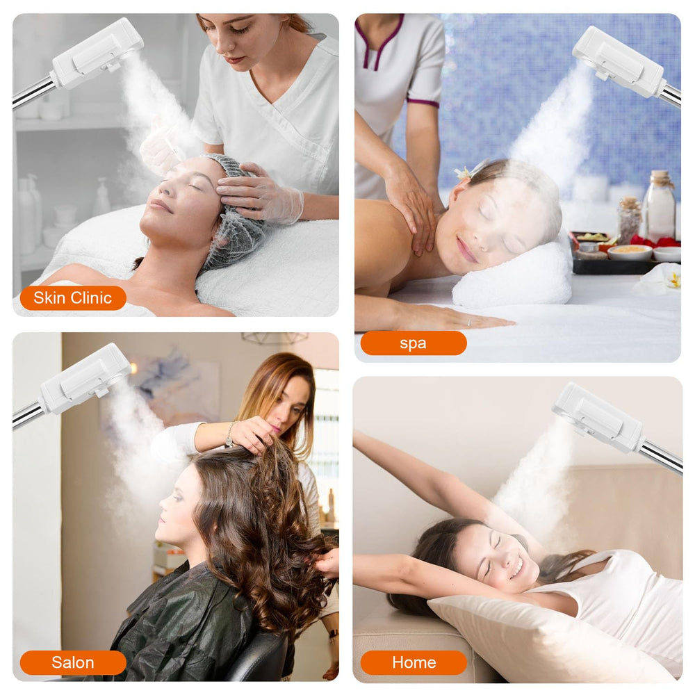 JOSTZHXIN Ionic nano-spray emission for gentle steam and pore prep.