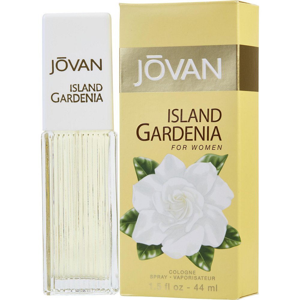 Jovan Island Gardenia spray bottle, vibrant fragrance for daily wear and special occasions