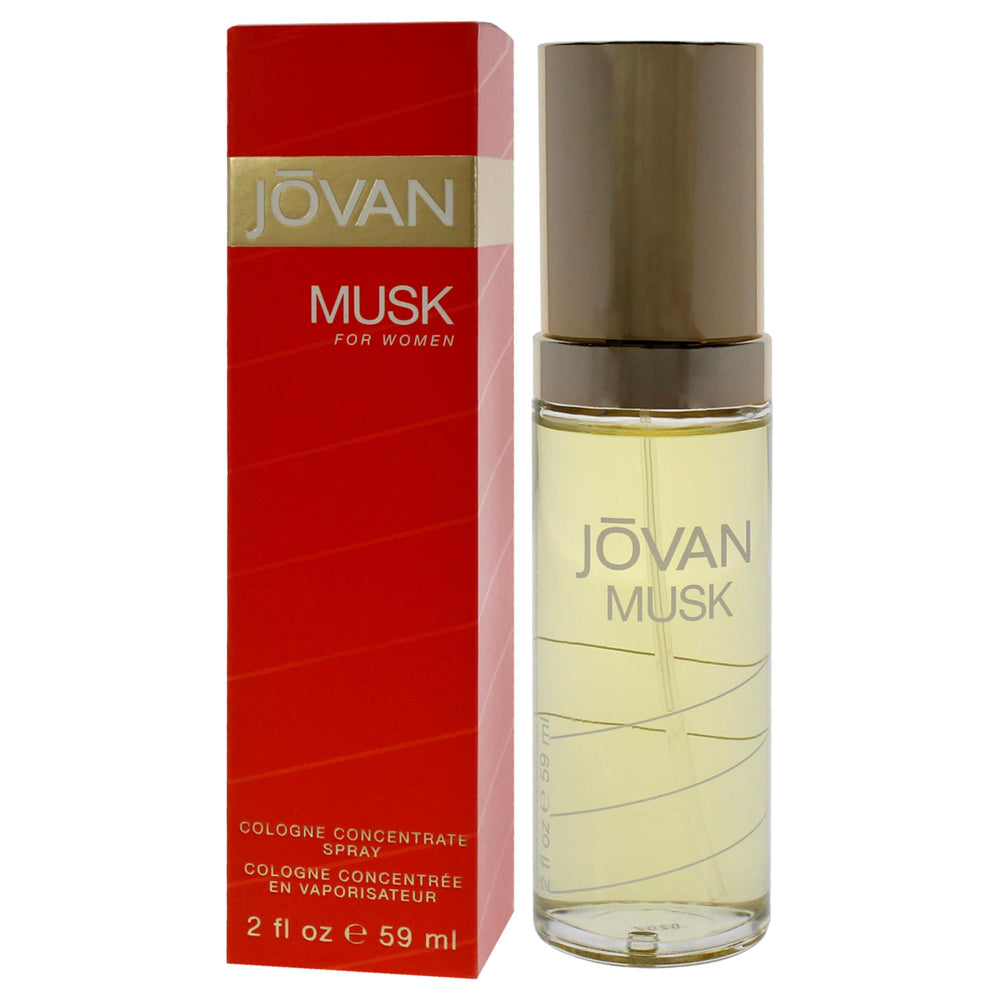 Jovan Woman spray mist arc demonstrating subtle fragrance in air