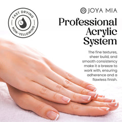 JOYA MIA Pure White color swatch provides clean, opaque options for nail art.