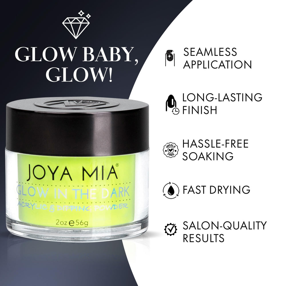 JOYA MIA two-ounce nail powder jar packaging is ideal for professional salons.