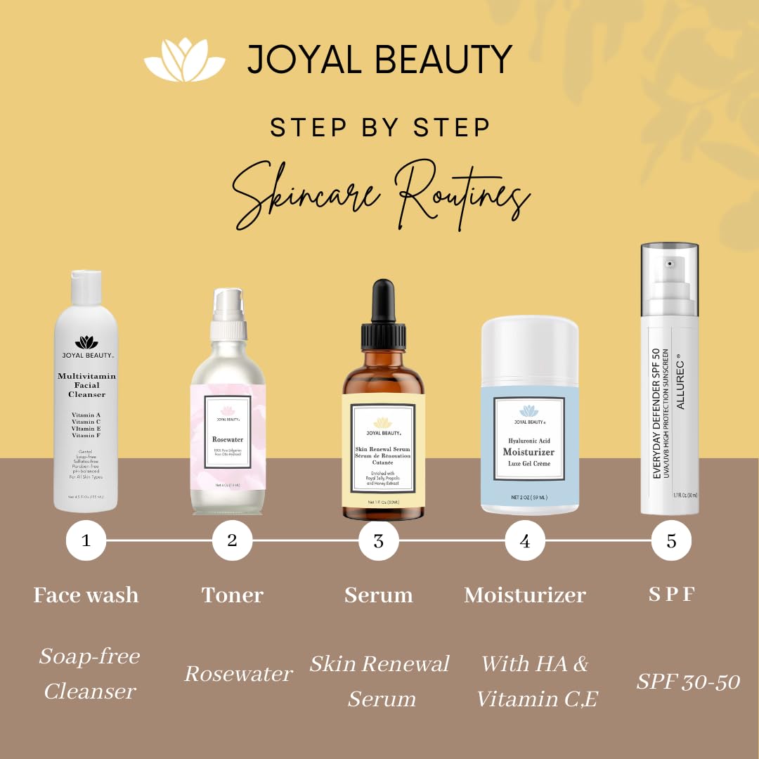 JOYAL BEAUTY night ritual serum for next-day glow.