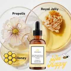 JOYAL BEAUTY Royal Jelly Serum close-up showing silky texture for smooth skin.