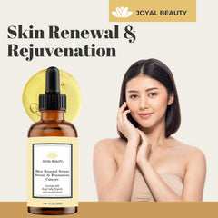 JOYAL BEAUTY serum on hand demonstrating easy absorption and hydration.