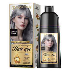 Joyful Young Silver Gray Shampoo bottle for convenient at-home color deposit.