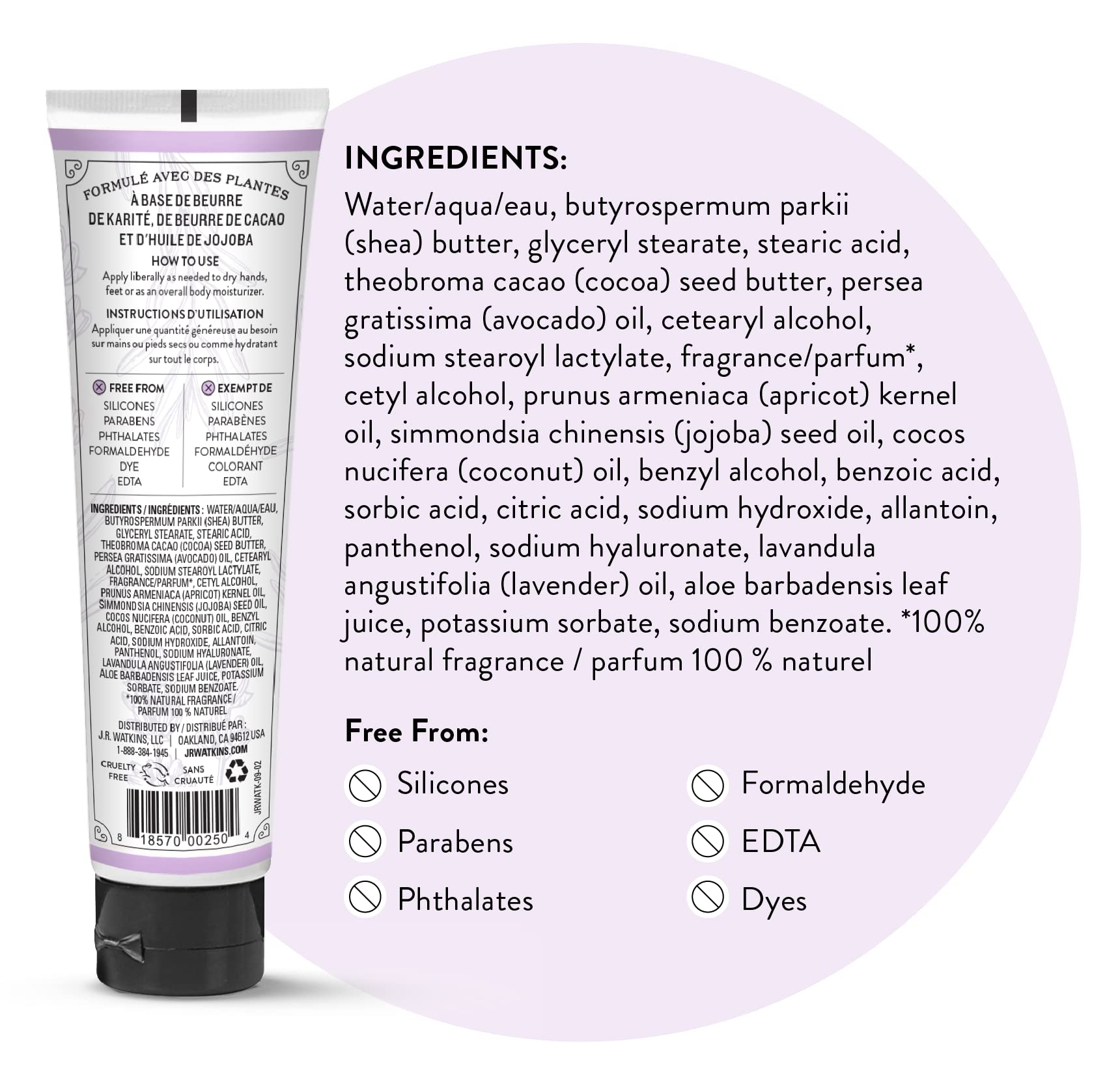 3.3oz tube by J.R. Watkins for on-the-go moisture.