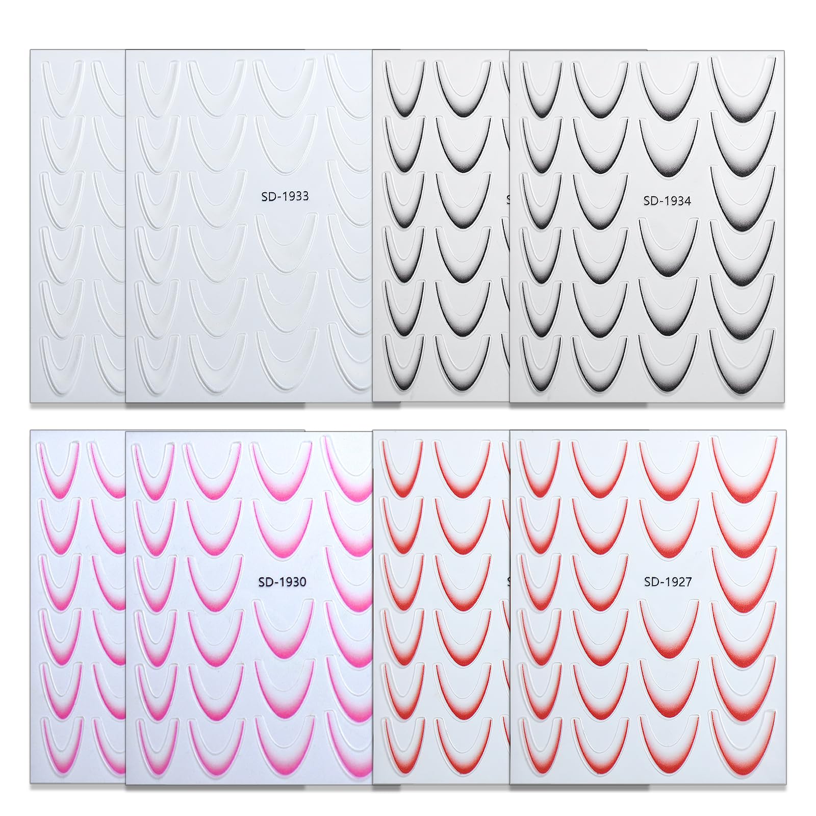 Jremg nail decals peel with tweezers for precise, mess-free application