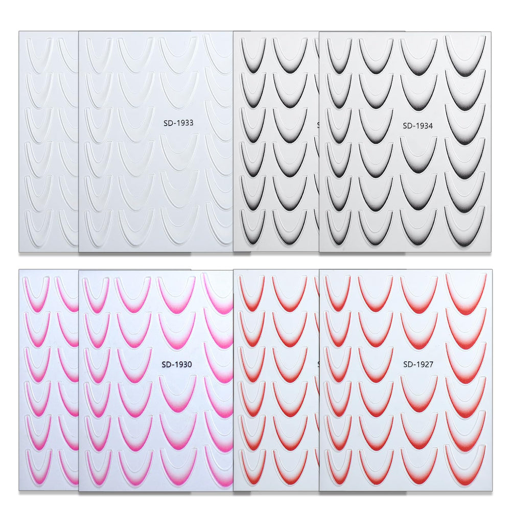Jremg nail decals peel with tweezers for precise, mess-free application