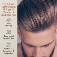 J.R.LIGGETT’S 2-pack display emphasizes travel-ready hair care duo.
