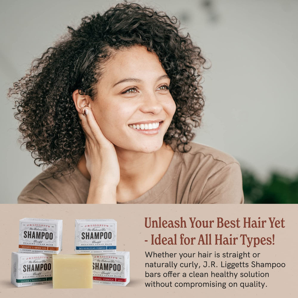 J.R.LIGGETT’S Conditioner Bar travel-size for compact hydration.