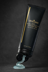 JS SLOANE styling gel bottle close-up dispensing for easy application.