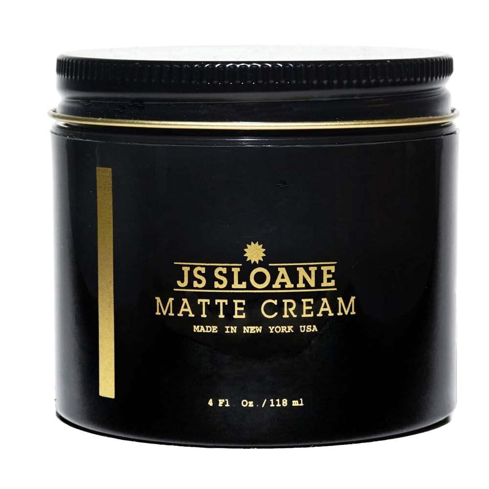 JS Sloane Matte Hair Creme jar offers natural matte finish with light to medium hold for textured hair
