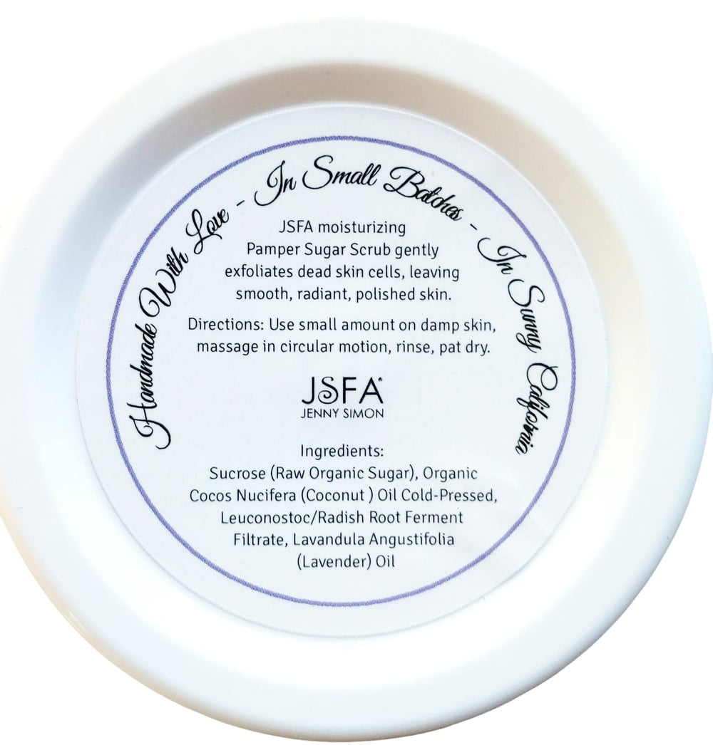 JSFA Small batch production hand-stamped packaging closeup
