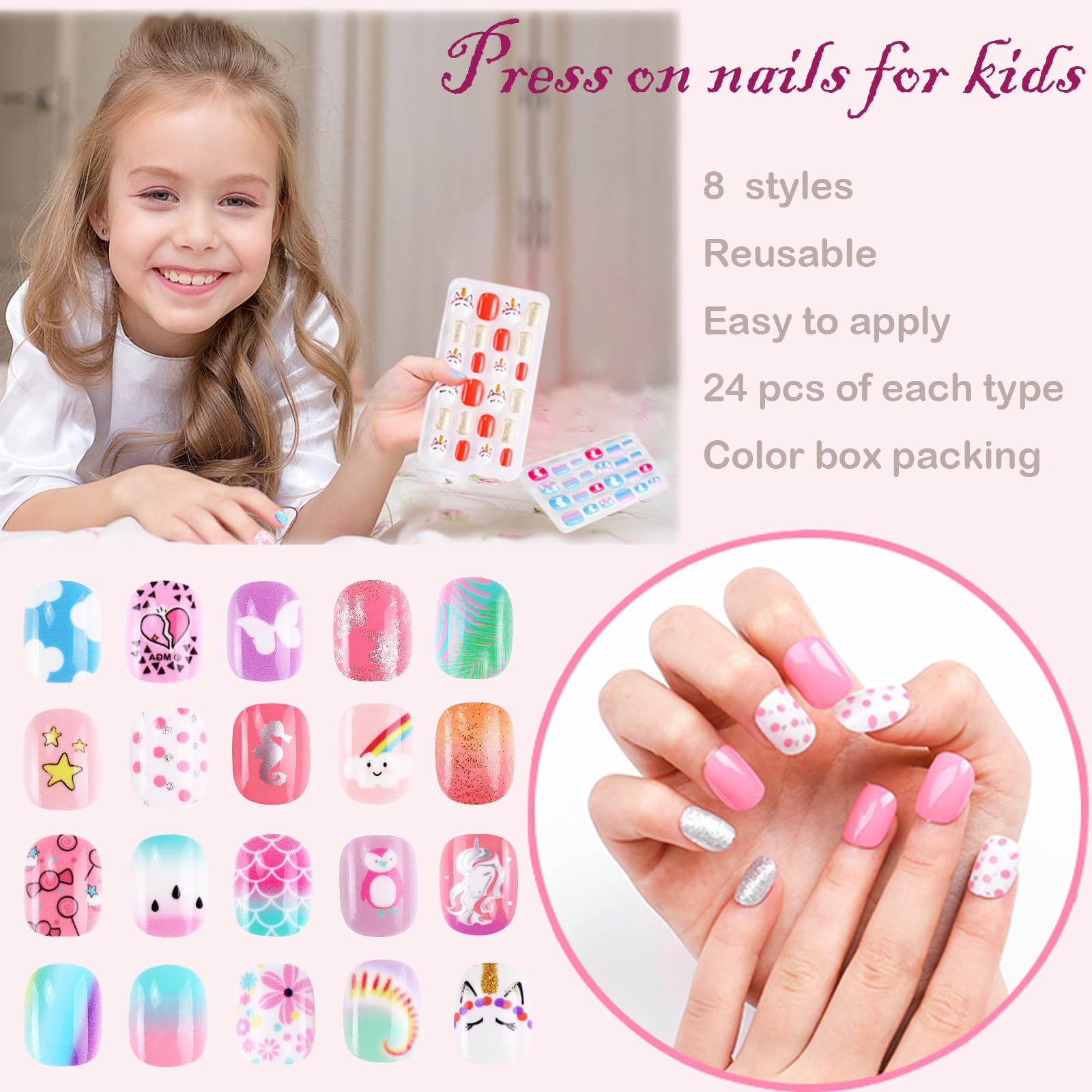 Jsiallye eight styles—varied nail designs for flexible daily looks.