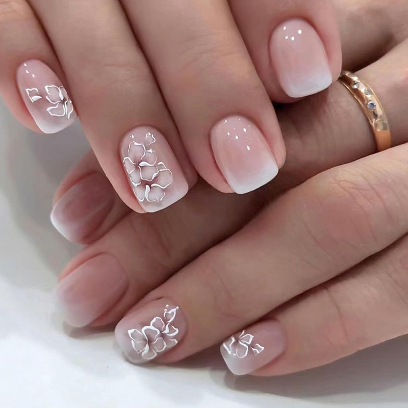 Jsiallye glossy finish press-on nails for salon-like shine at home