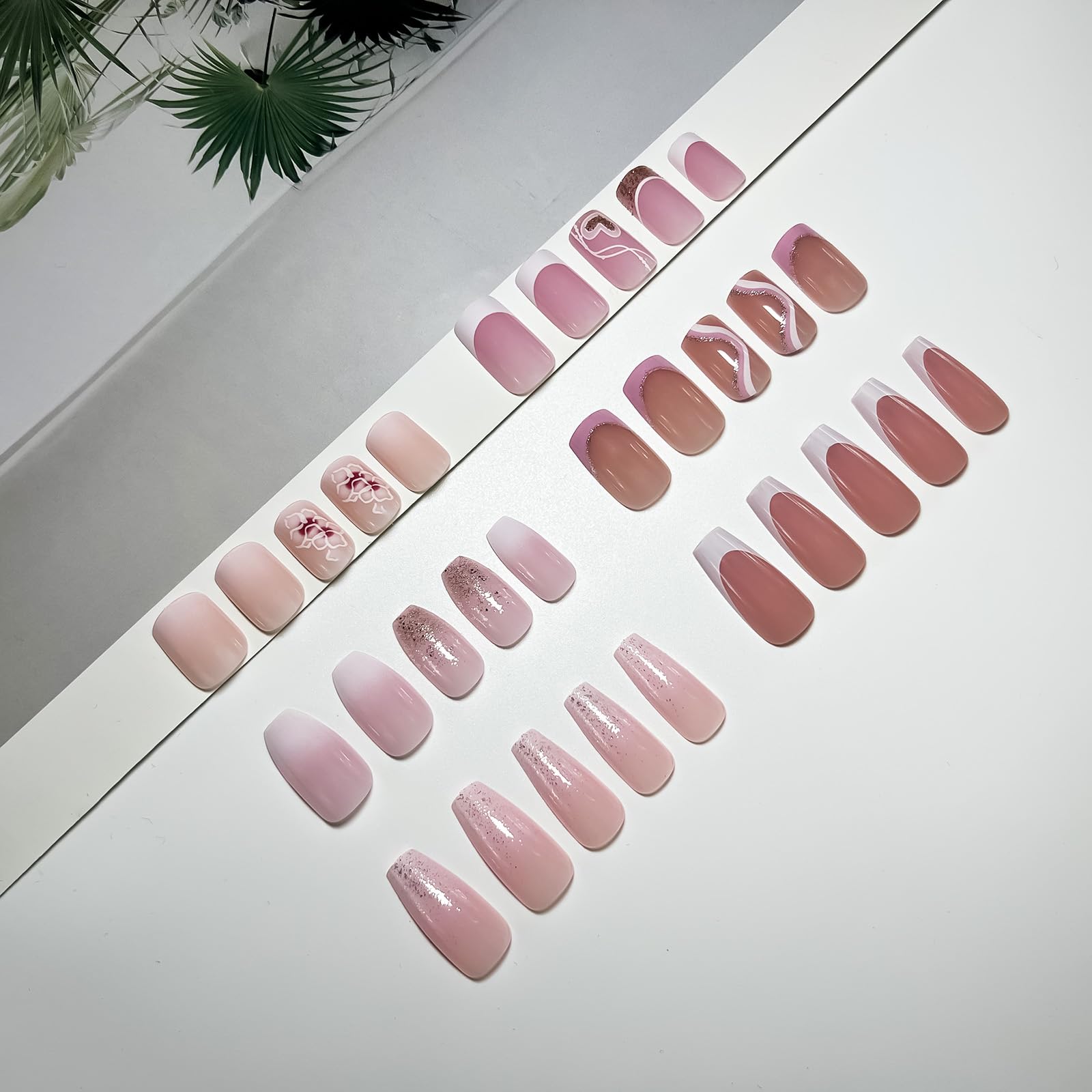 Jsiallye pink gradient nails ideal for everyday looks and weekend events