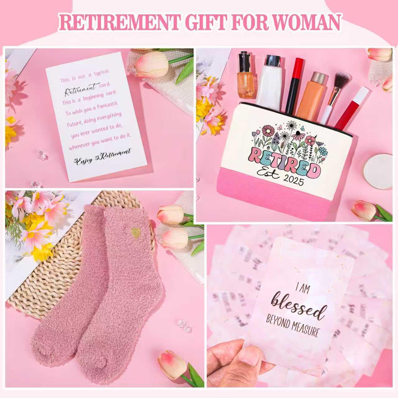 JSTUMB greeting cards in retirement gift basket share warm sentiments
