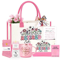 JSTUMB tote bag in retirement gift basket for daily errands and travel