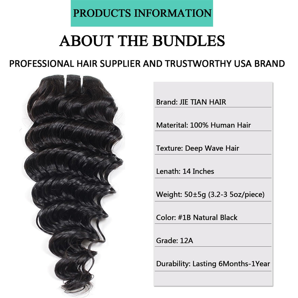 JTdebade Deep Wave bundles four-pack layout for full-head installation.