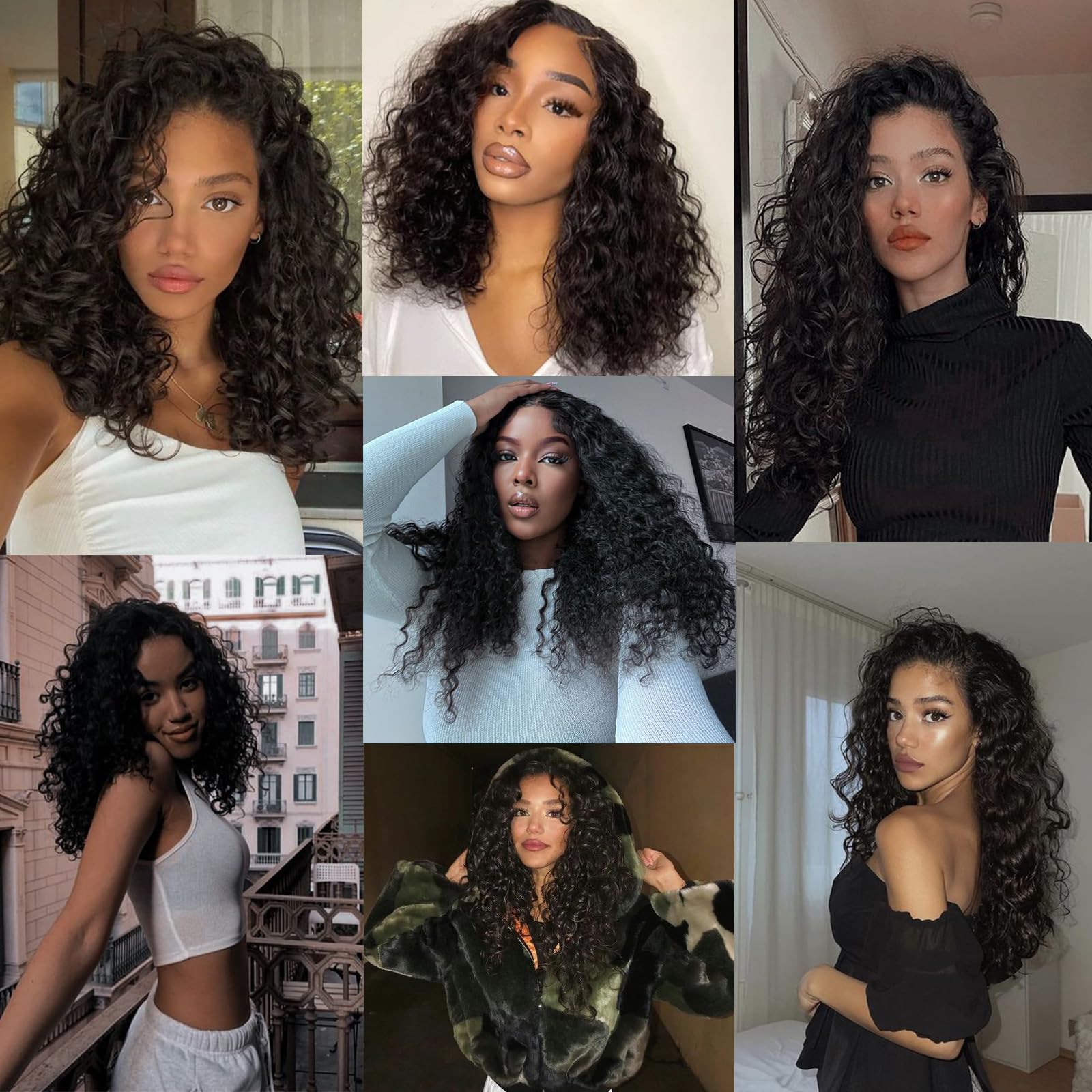 JTdebade Deep Wave bundles 14'' ready to wear with length guide for easy styling.
