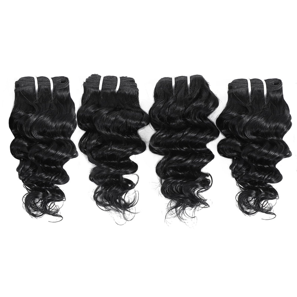 JTdebade full head look example with deep wave bundles