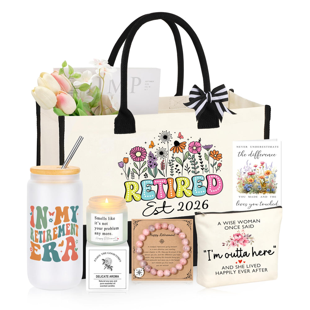 JTENGTOP retirement tote bag — durable canvas with roomy interior for daily essentials.