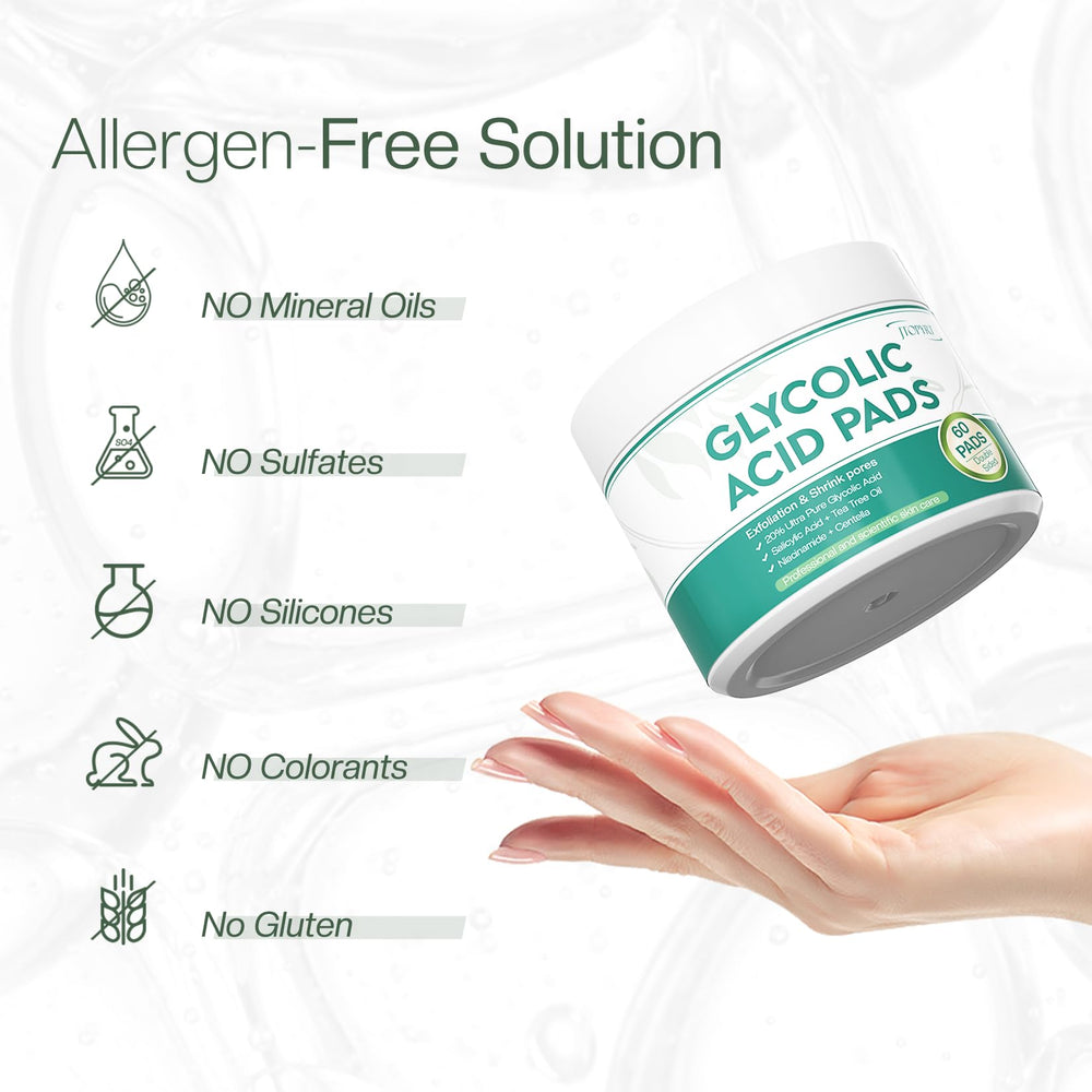 Jtopyrt Glycolic Pads niacinamide refine pores