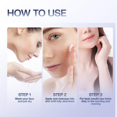 Jtopyrt neck cream applied on neck showing smoothing effect.
