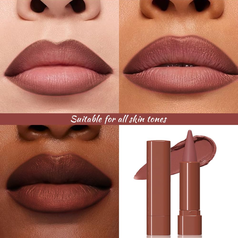 JUAAZIN 2-in-1 lip liner and lipstick for bold color