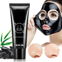 JUAAZIN Blackhead Remover Mask bottle highlights charcoal for deep cleansing.