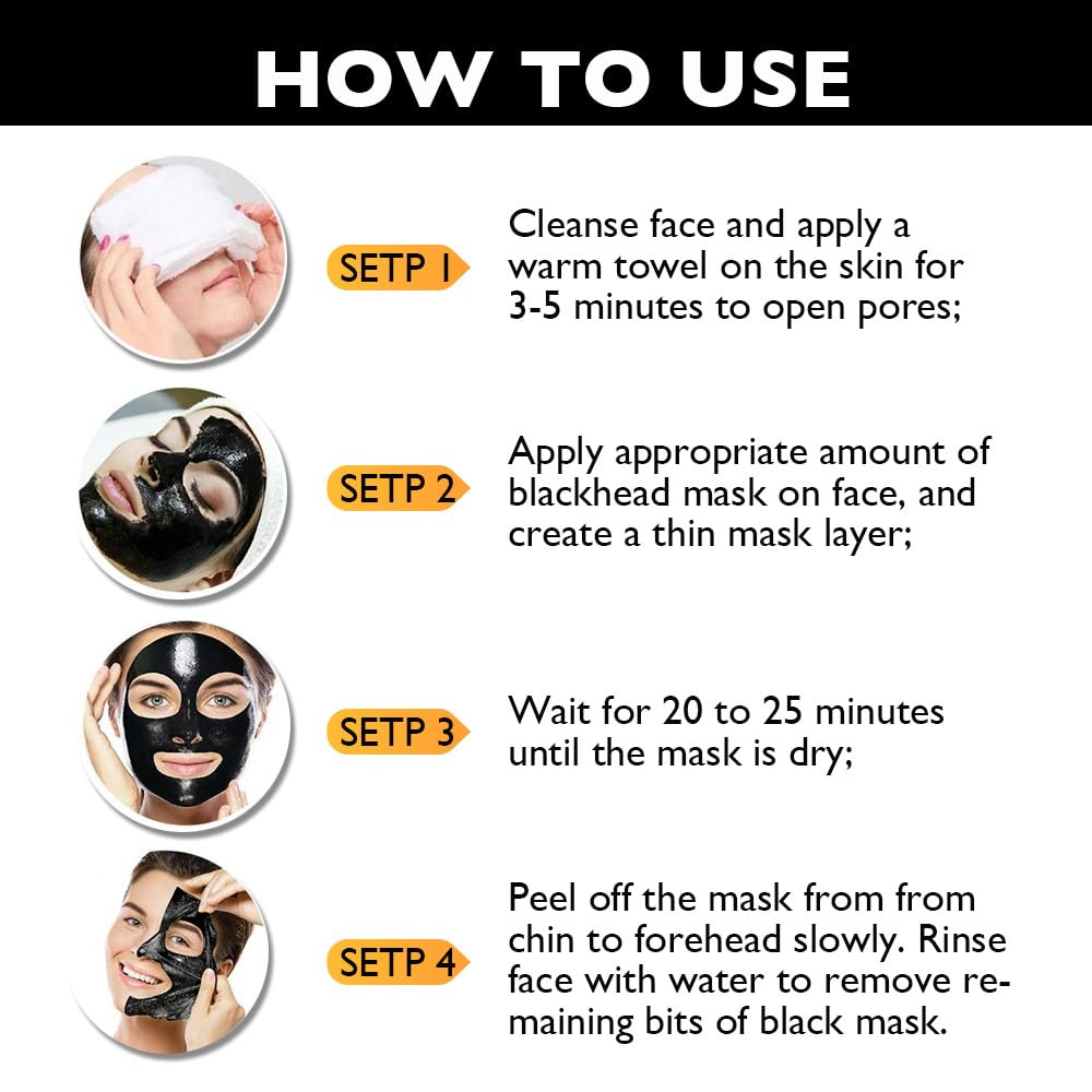 JUAAZIN Peel-off close-up highlights blackheads lifting with minimal irritation.