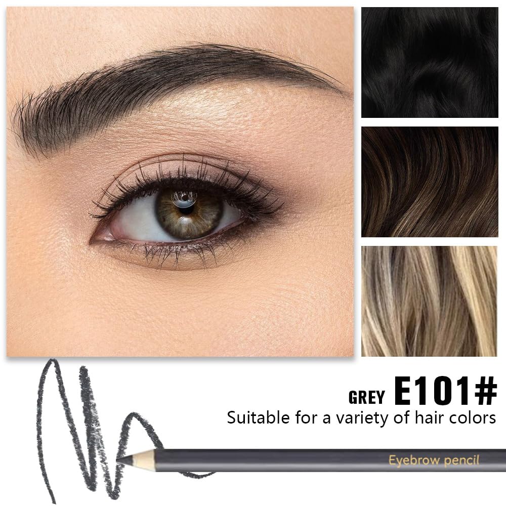 JUAAZIN swatches on skin show natural to dramatic shade range for brows.