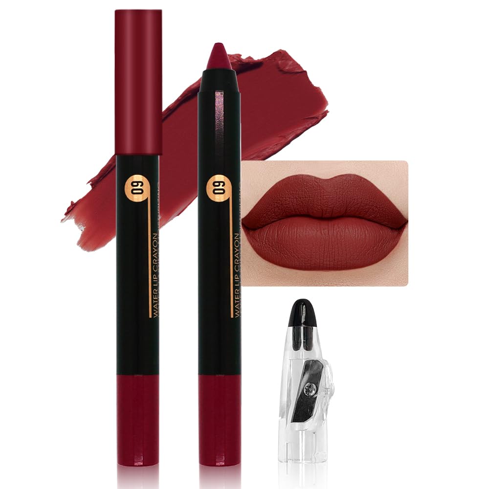JUAAZIN wine matte lip liner crayon with one-swipe precision for bold color