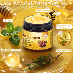 JUANCHI Bee Venom Cream texture swirl highlights smoothness and absorption